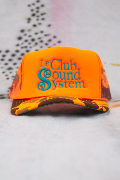 Sound System Trucker Cap - Fluorescent Hunter - Clothing and Home Goods in Los Angeles - Virgil Normal 