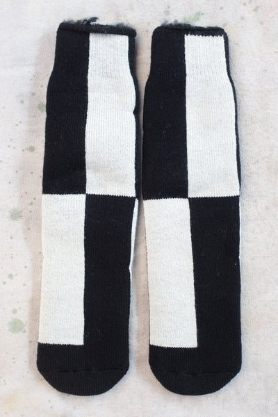 Cozy Sock - Black And White - Clothing and Home Goods in Los Angeles - Virgil Normal 