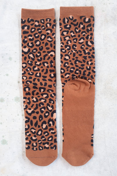 Leopard Socks - Earthtone - Clothing and Home Goods in Los Angeles - Virgil Normal 