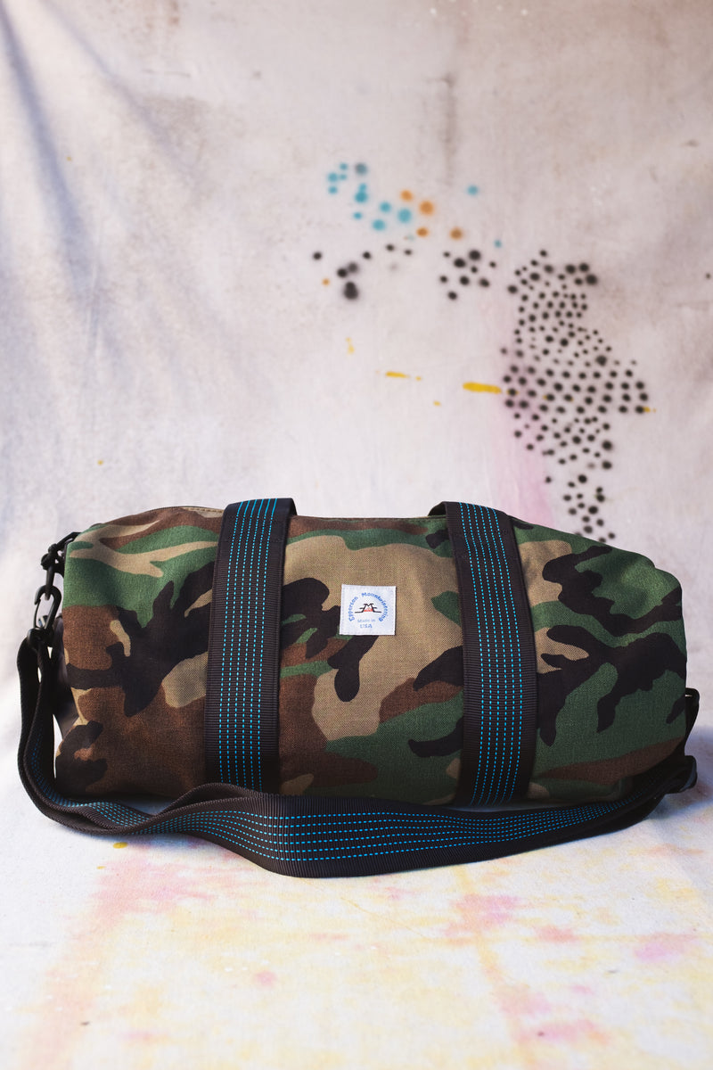 Duffle Bag - Woodland Camo  Clothing and Home Goods in Los Angeles -  Virgil Normal