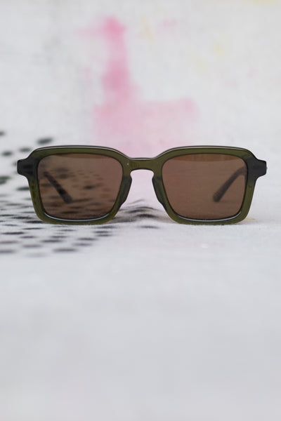 The Heavy Tropix - Crystal Olive Polarized Bronze - Clothing and Home Goods in Los Angeles - Virgil Normal 