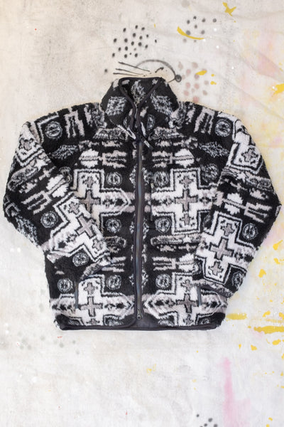 Chimayo Fleece Jacket - Black - Clothing and Home Goods in Los Angeles - Virgil Normal 
