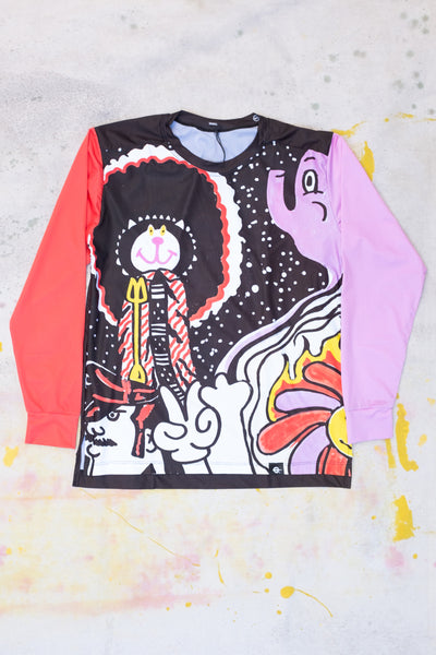 Satochan's Long Sleeve Tech Tee - Multi-color - Clothing and Home Goods in Los Angeles - Virgil Normal 