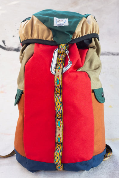 Medium Climb Pack - Forest / Barn Red - Clothing and Home Goods in Los Angeles - Virgil Normal 