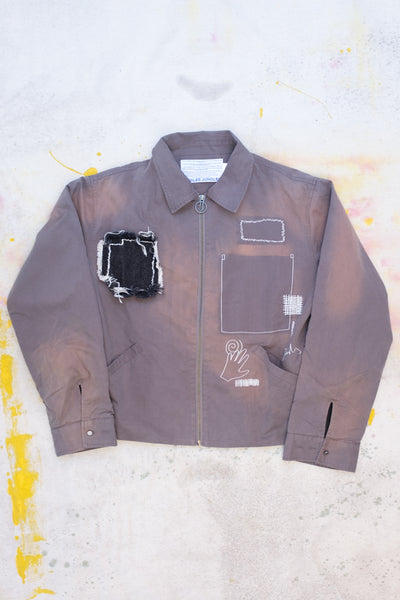 Sunbleached Trucker Jacket - Grey - Clothing and Home Goods in Los Angeles - Virgil Normal 