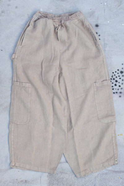 Oatmeal - Linen Chef Pant - Clothing and Home Goods in Los Angeles - Virgil Normal 