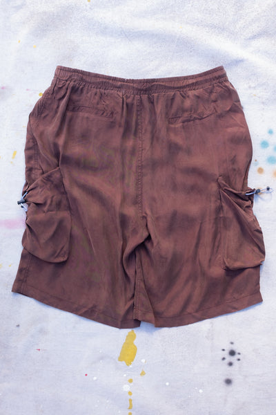 Oversize Pocket Shorts - Brown - Clothing and Home Goods in Los Angeles - Virgil Normal 
