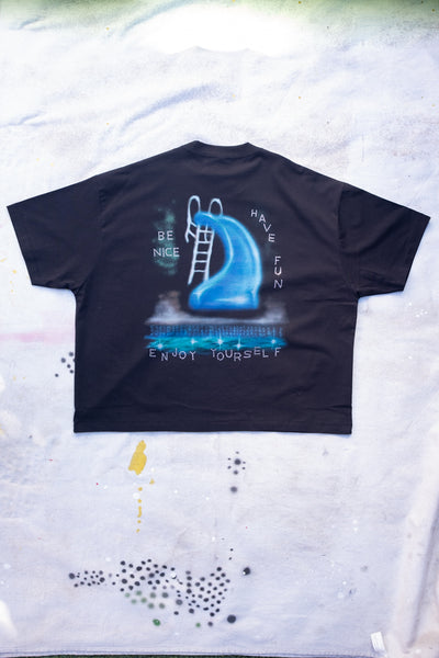Have Fun, Be Nice Short Sleeve Tee - Black - Clothing and Home Goods in Los Angeles - Virgil Normal 