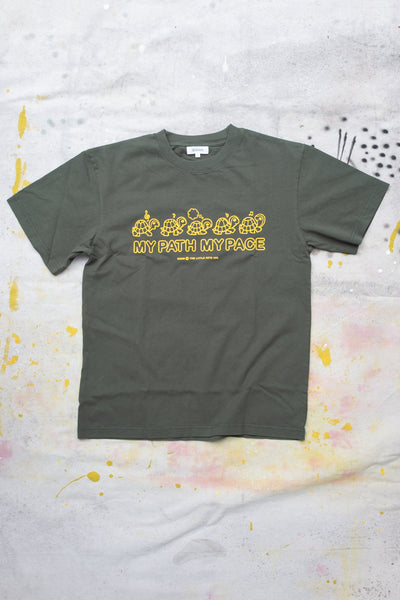 My Path, My Pace Short Sleeve Tee - Dark Green - Clothing and Home Goods in Los Angeles - Virgil Normal 