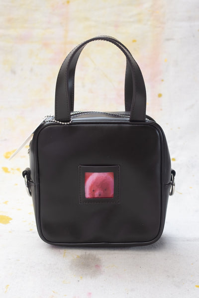 Leather Lenticular Mini Handbag - Brown - Clothing and Home Goods in Los Angeles - Virgil Normal 