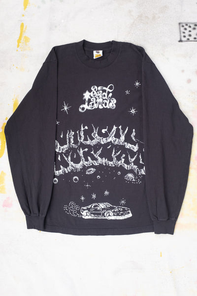 Sad Lands Long Sleeve Tee - Black - Clothing and Home Goods in Los Angeles - Virgil Normal 