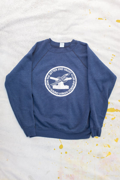 80s Vintage Bitter End Crewneck Sweatshirt - Navy - Clothing and Home Goods in Los Angeles - Virgil Normal 
