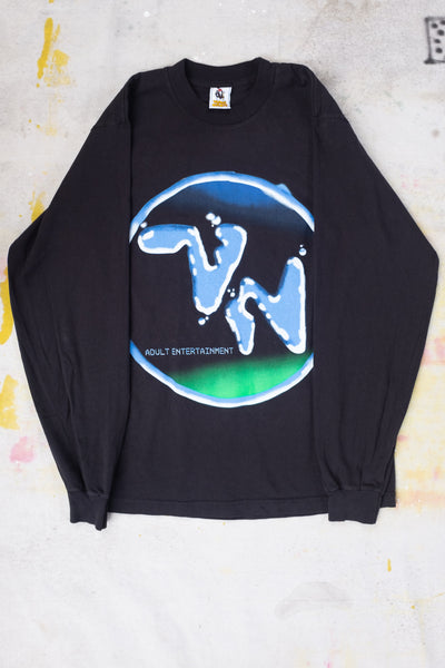 Liquid Long Sleeve T-shirt - Black - Clothing and Home Goods in Los Angeles - Virgil Normal 