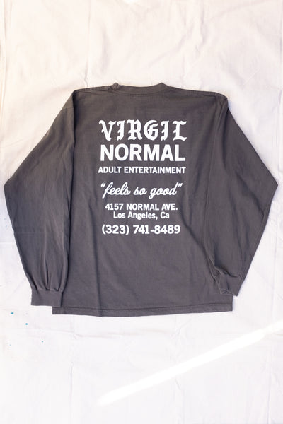 Shop Shirt Long Sleeve - Vintage Black - Clothing and Home Goods in Los Angeles - Virgil Normal 