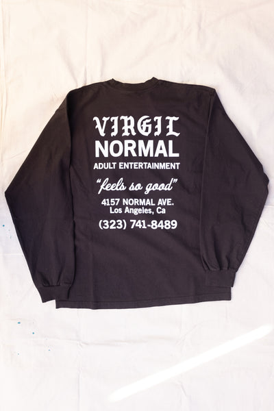 Shop Shirt Long Sleeve - Black - Clothing and Home Goods in Los Angeles - Virgil Normal 