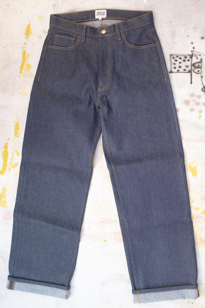 Raw Denim 5 Pocket Jeans - Indigo - Clothing and Home Goods in Los Angeles - Virgil Normal 
