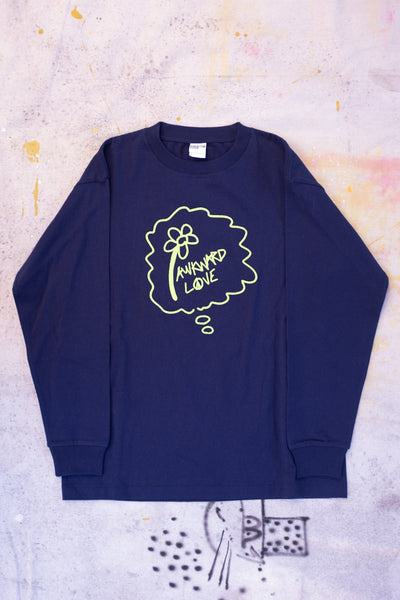 Awkward Love Long Sleeve T-shirt -  Navy - Clothing and Home Goods in Los Angeles - Virgil Normal 