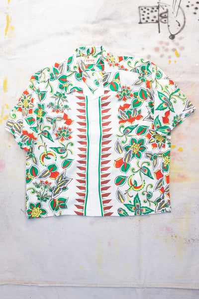 Togenka Aloha Shirt - White - Clothing and Home Goods in Los Angeles - Virgil Normal 