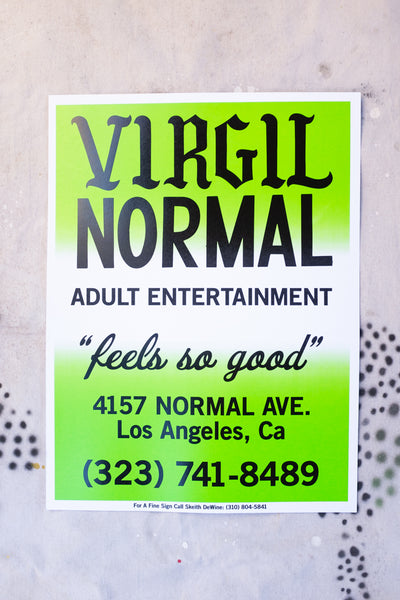 Screen Printed Poster - 18x24 - Clothing and Home Goods in Los Angeles - Virgil Normal 
