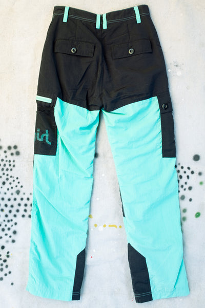 X-Girl Moto Pants - Black / Turquoise - Clothing and Home Goods in Los Angeles - Virgil Normal 