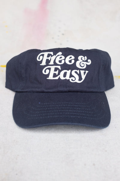 Free & Easy Strapback Hat - Navy - Clothing and Home Goods in Los Angeles - Virgil Normal 