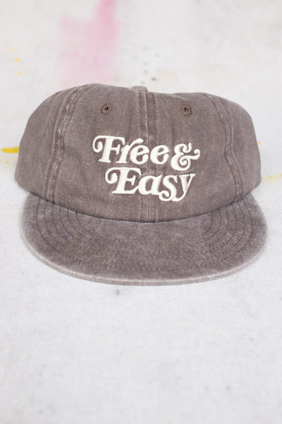 Free & Easy Strapback Hat - Washed Brown - Clothing and Home Goods in Los Angeles - Virgil Normal 