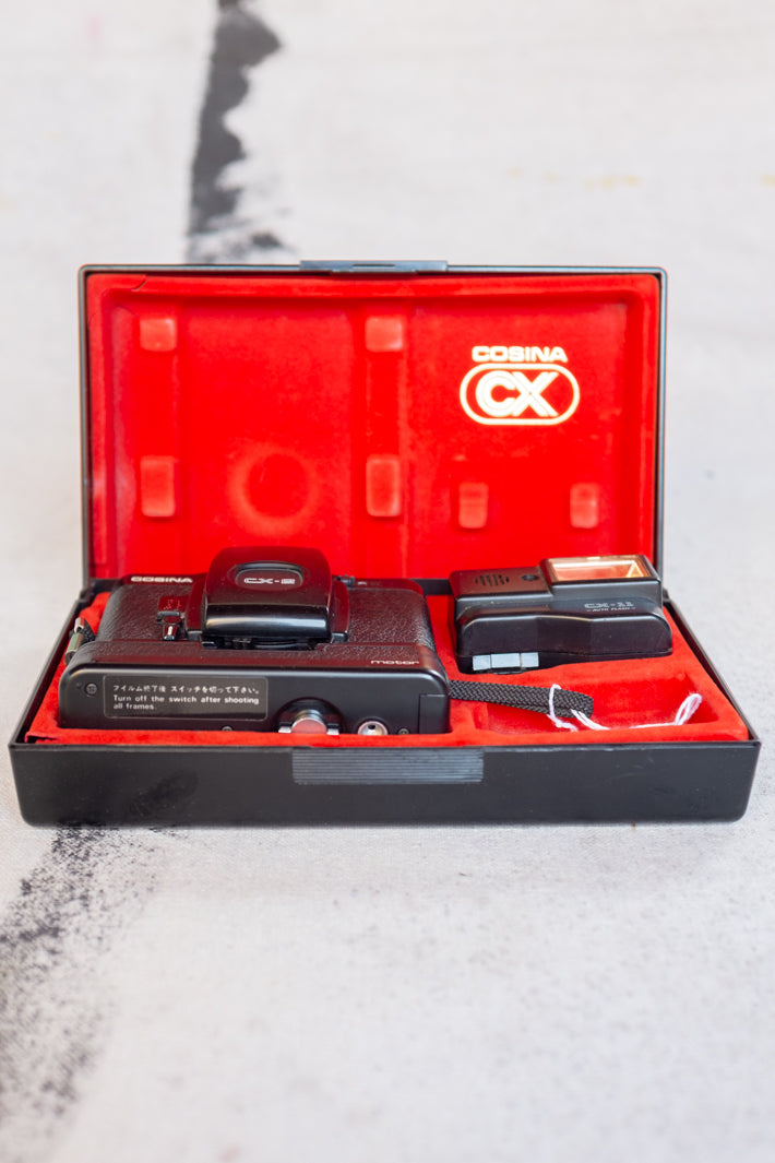 Cosina CX-2 Complete 35mm Camera Kit With Camera, Auto Cosina CX-2 Complete 35mm Camera Kit With Camera, Auto