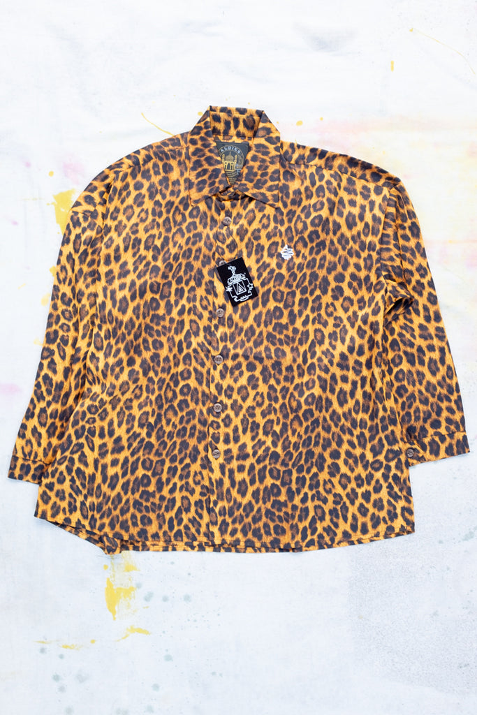 Cheetah Long Sleeve Button Up Shirt | Clothing and Home