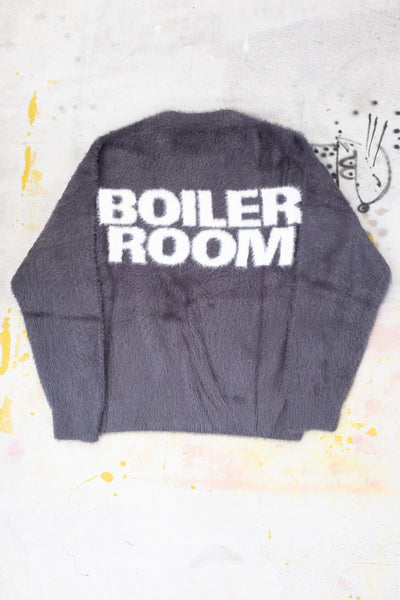 Shaggy Knit Crew - Black - Clothing and Home Goods in Los Angeles - Virgil Normal 