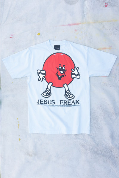 Jesus Freak Short Sleeve T-shirt - Sky Blue - Clothing and Home Goods in Los Angeles - Virgil Normal 