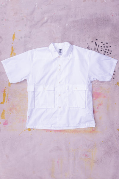 Drug Dealer 10 Pocket Shirt - White - Clothing and Home Goods in Los Angeles - Virgil Normal 