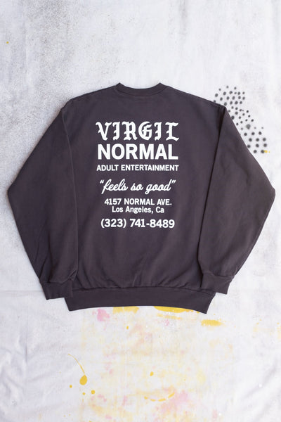 The Original Shop Shirt Crewneck Sweatshirt - Dolphin Blue - Clothing and Home Goods in Los Angeles - Virgil Normal 